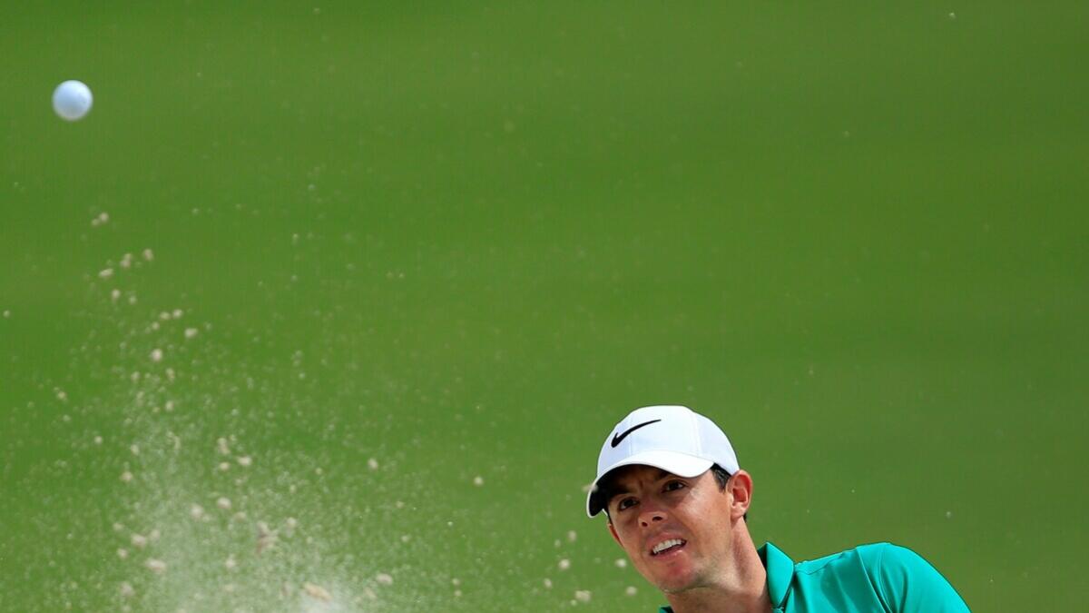 Rory McIlroy follows his shot during the third round of the World Golf Championships in Doral. 