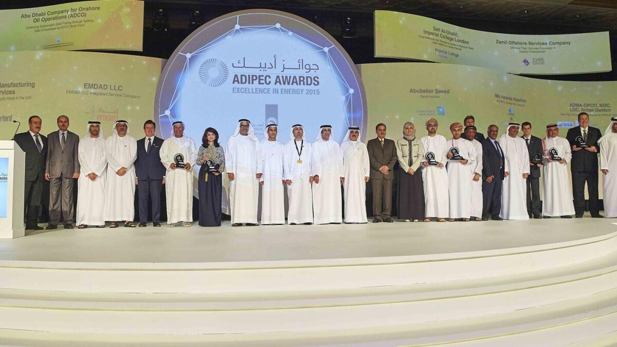 11 winners of Adipec awards for best practice