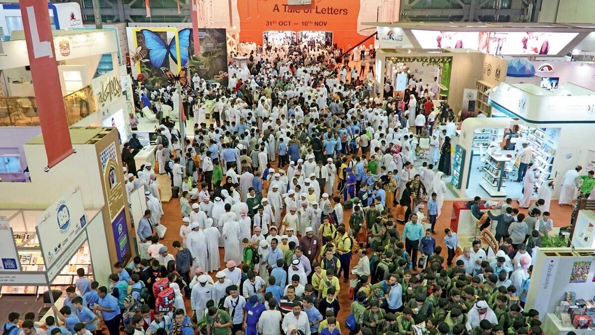The Sharjah int’l Book Fair has seen huge crowds during the event.— Photo by M. Sajjad