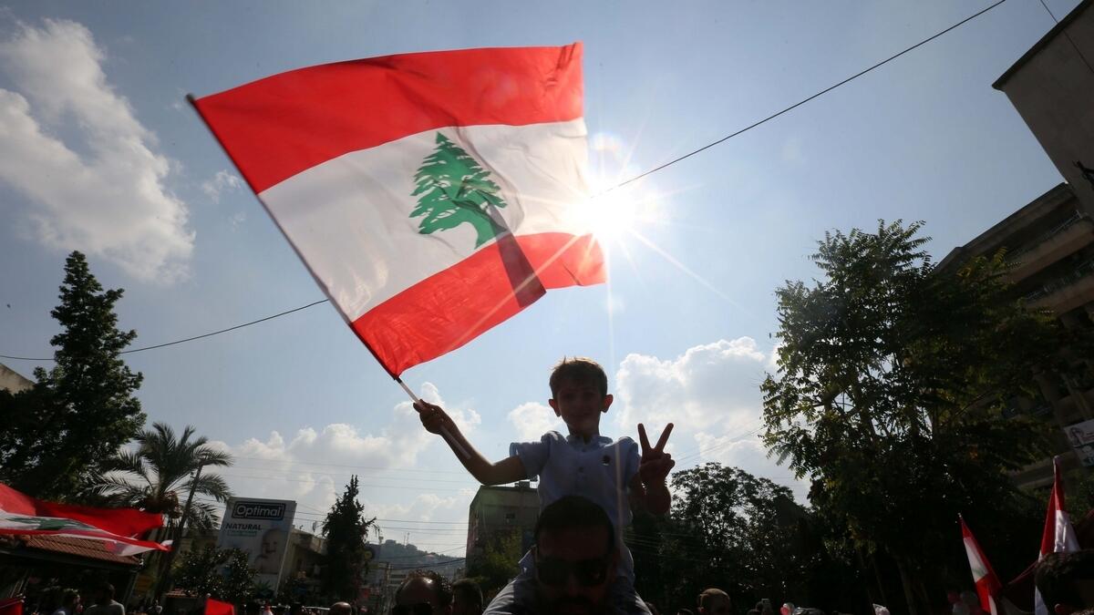 Lebanese expats in UAE, Lebanese, demonstrators, UAE