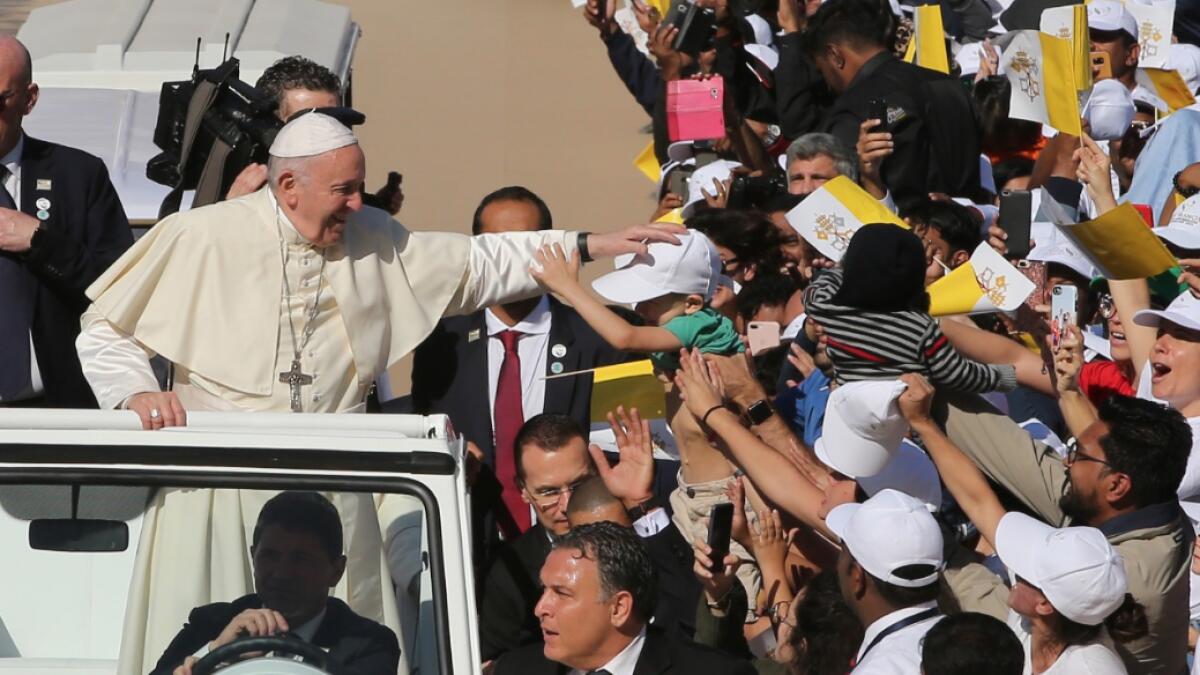 Pope Francis to begin first-ever papal mass in Arabian Peninsula