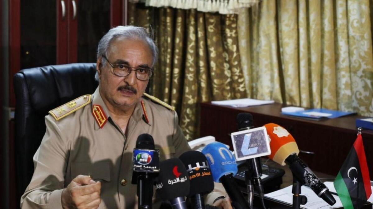 Haftar forces strike rival forces in Libya