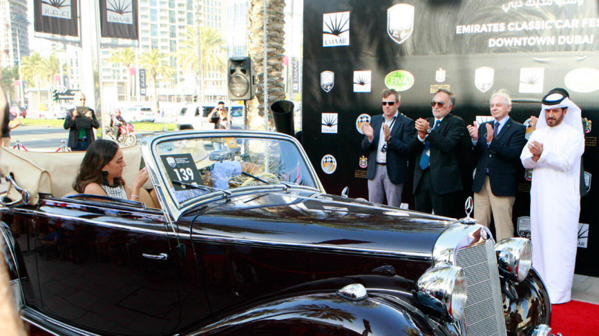 Classic cars awarded at Downtown Dubai festival