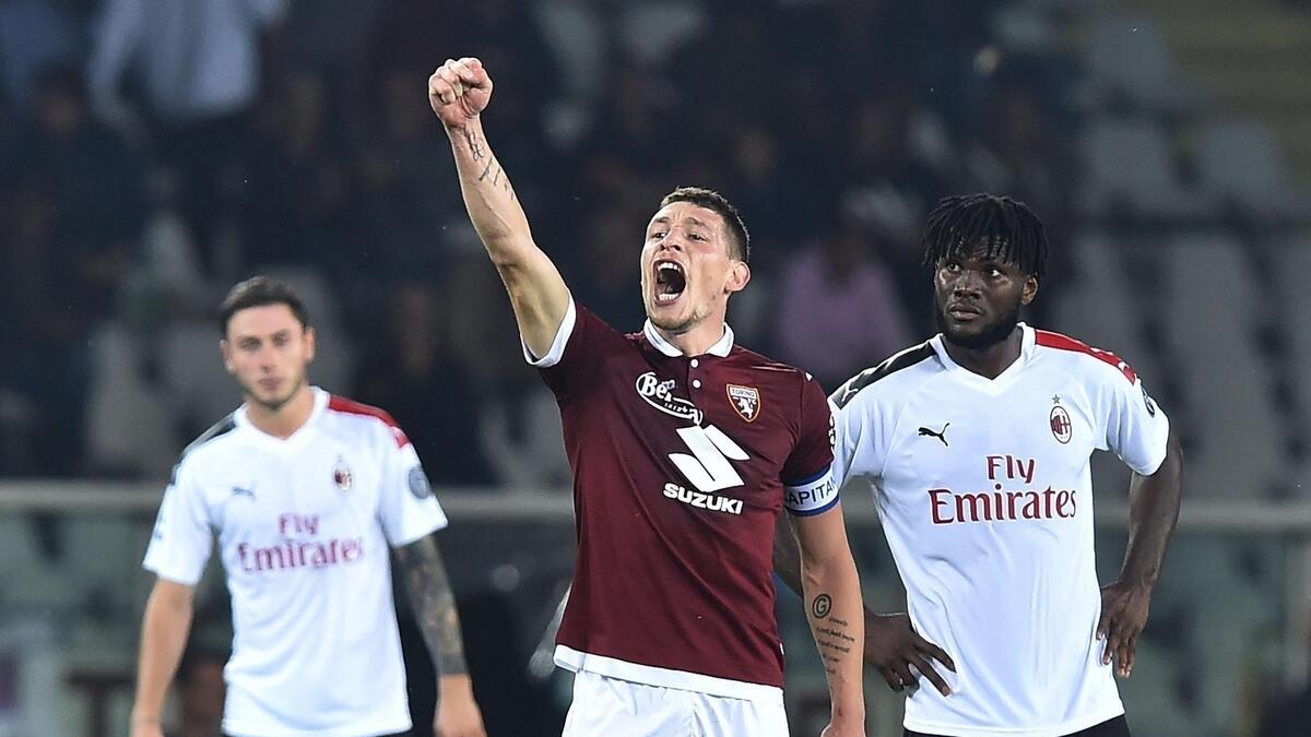 Torinos late comeback stuns AC Milan