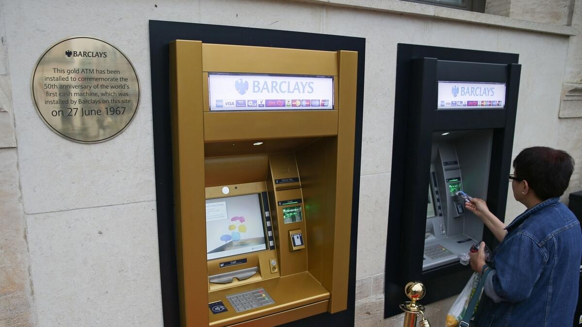 Worlds first ATM machine turns to gold on 50th birthday