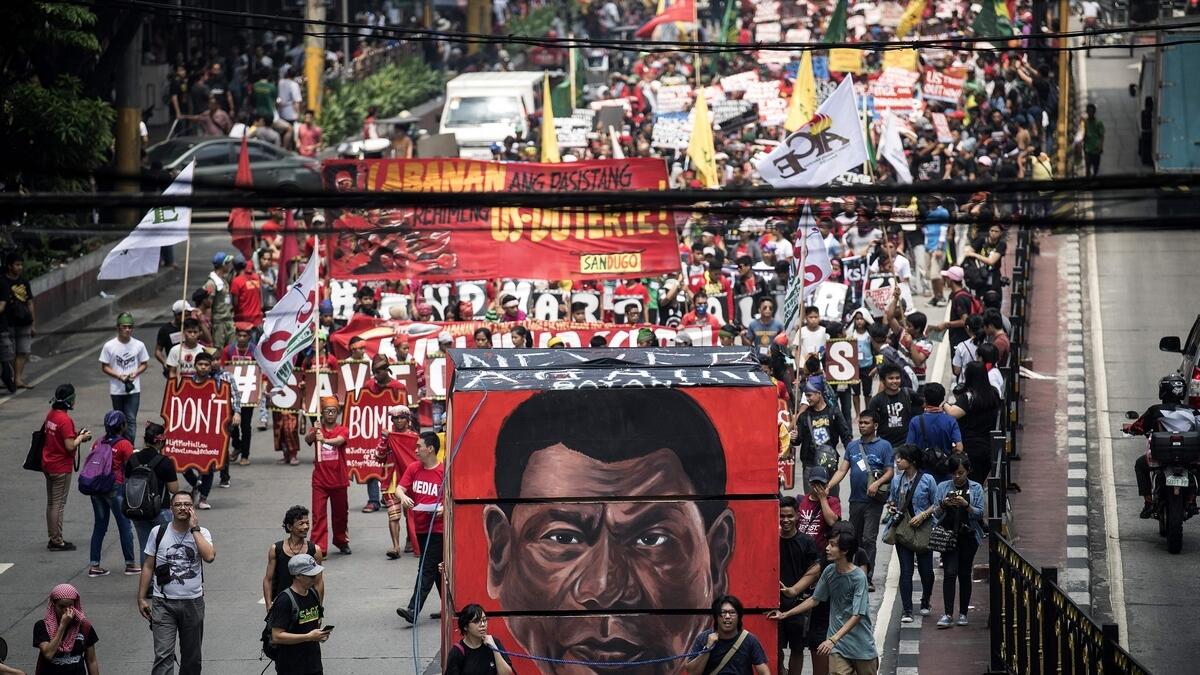 Thousands rally in Philippines, warn of Duterte dictatorship