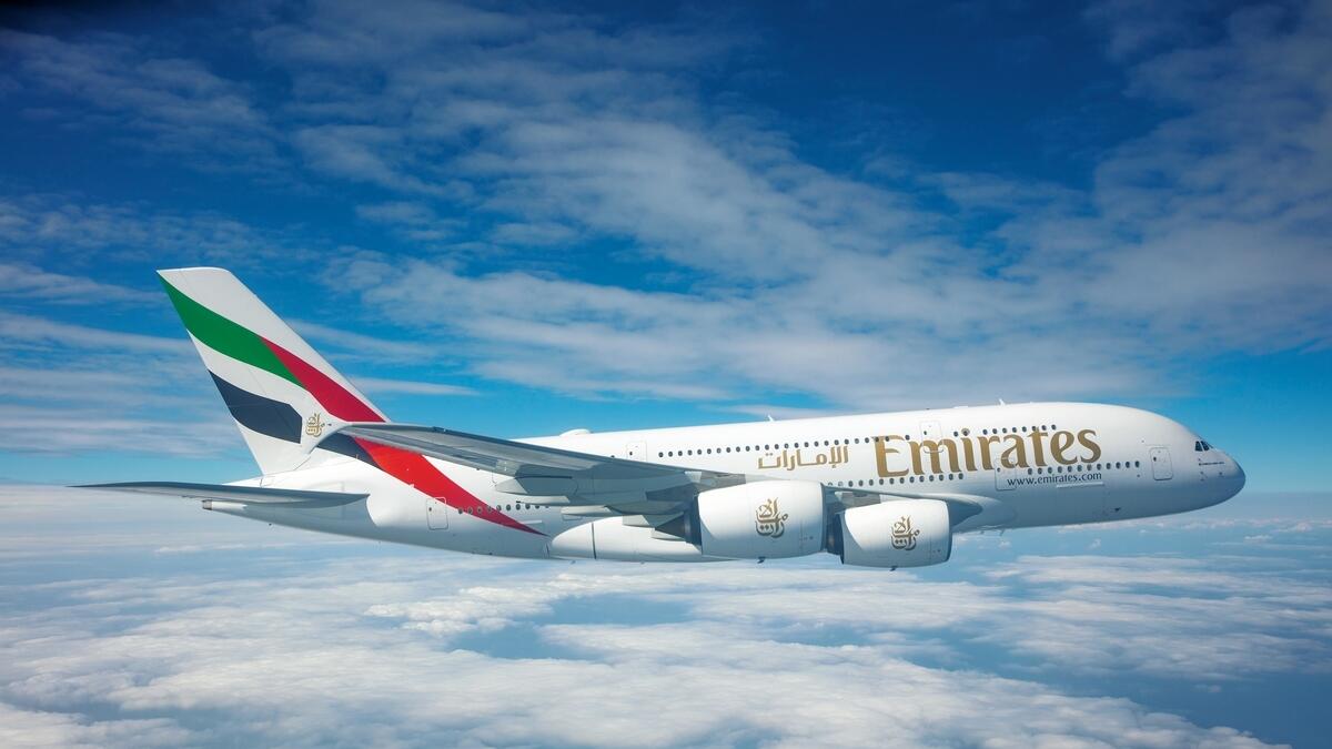 Emirates airline, Dubai-London Heathrow, non-stop route, UAE national carrier, Airbus A380 flights, Heathrow  