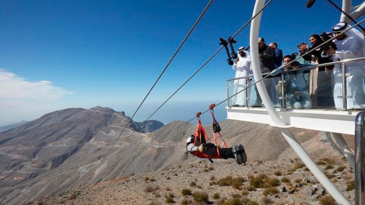 Video: UAEs new zipline set Guinness World Record for being worlds longest   