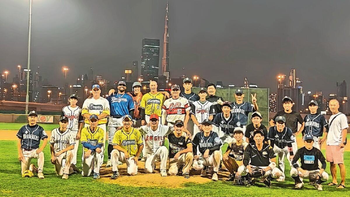 The Baseball Team consisting of Japanese expats in the UAE