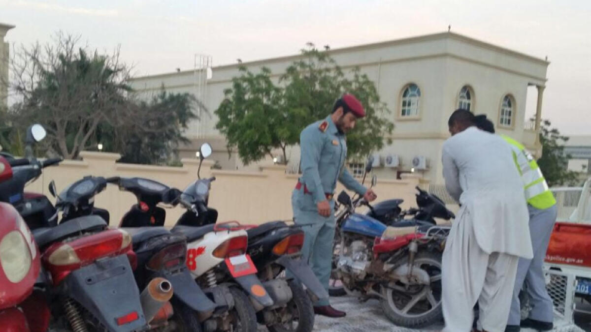 337 motorbikes seized in two weeks in Ras Al Khaimah 