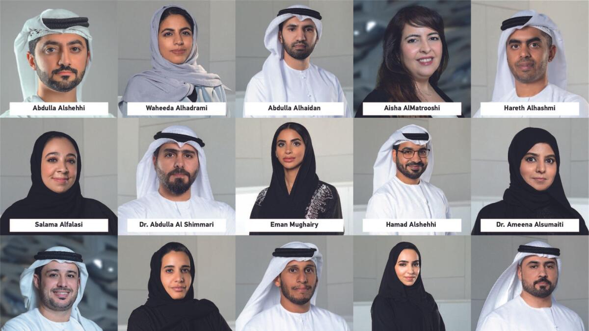 The 15 Emirati specialists who have been chosen for the rigorous 8-month programme