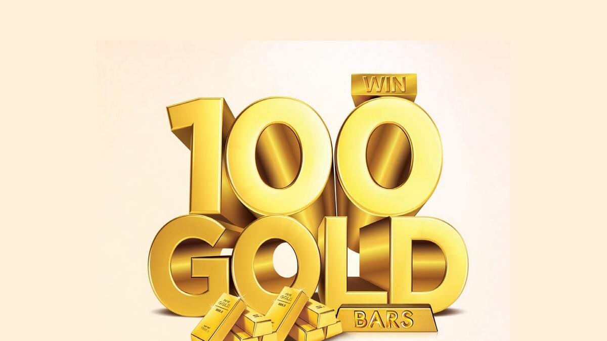 Chances to win 100 gold bars at Malabar Gold & Diamonds