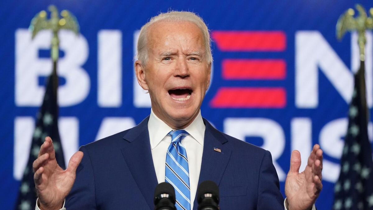 'I know how deep and hard the opposing views are in our country on so many things,' Biden, 77, said.