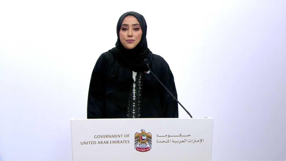 Dr. Noura Al Ghaithi, government spokesperson. – Wam