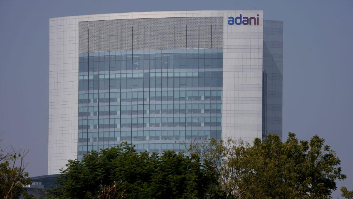 The building of Adani Corporate House is seen in Ahmedabad, India. — AP file