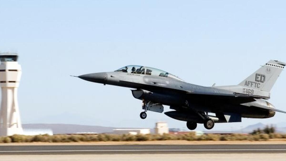 Video: F-16 jet crashes into California building, pilot safely ejects 