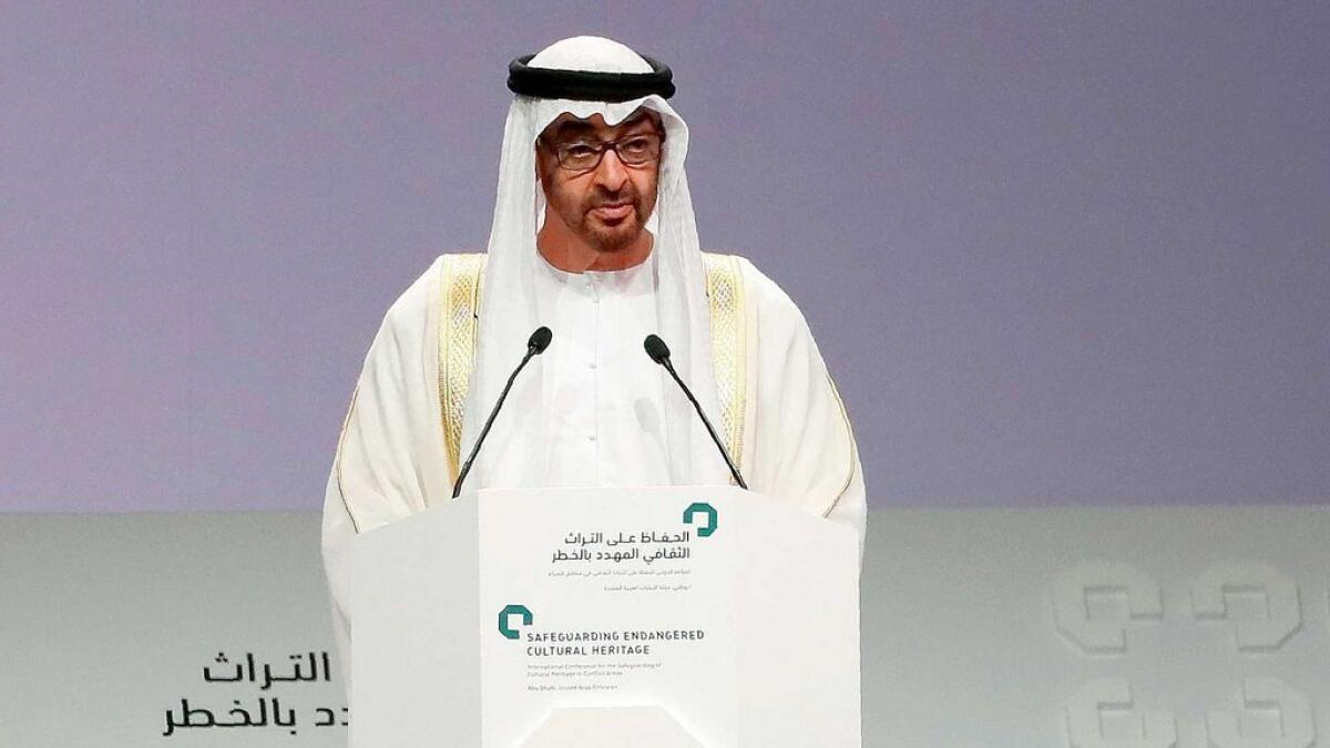 A global cooperation is required to overcome the ongoing attempts to destroy the foundation of ancient civilisation, said Shaikh Mohamed bin Zayed Al Nahyan at the closing ceremony of Safeguarding Endangered Cultural Heritage Conference in Abu Dhabi. 