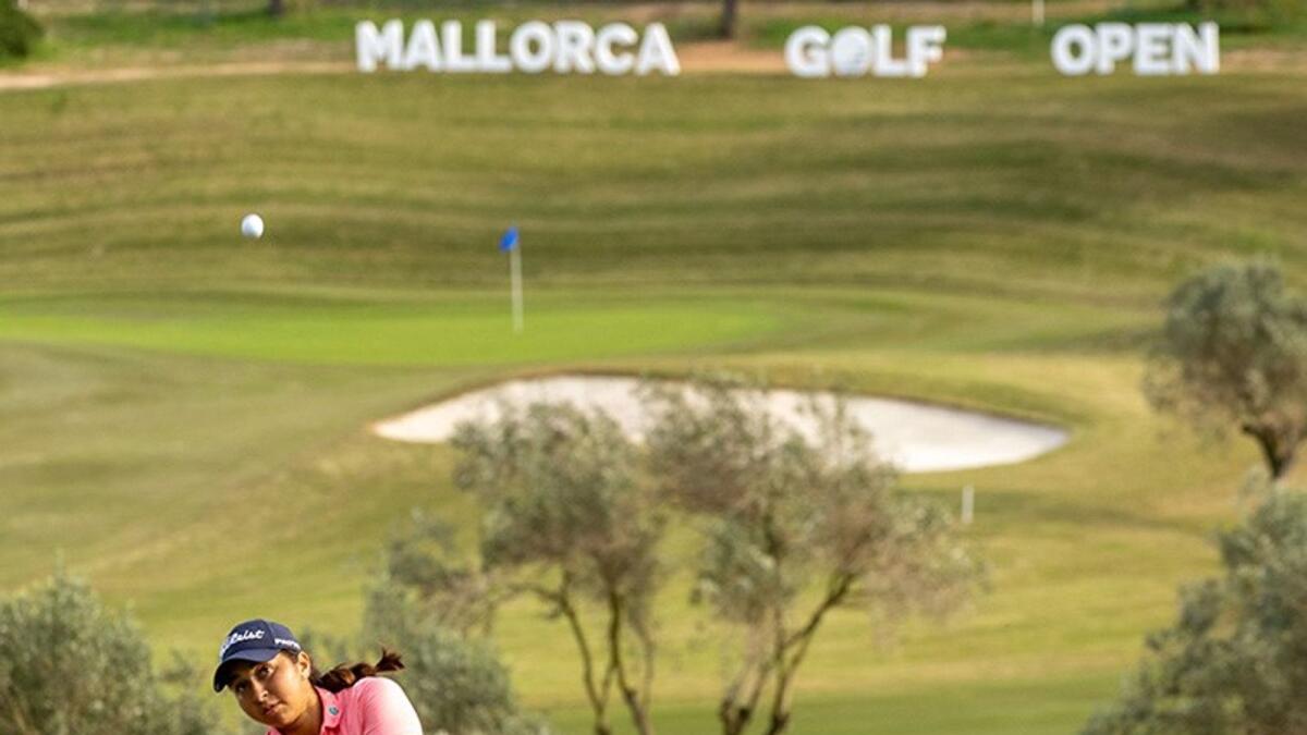 Dubai favourite Kristyna Napoleaova on the course in the first round of the LET event in Mallorca. - Supplied photo