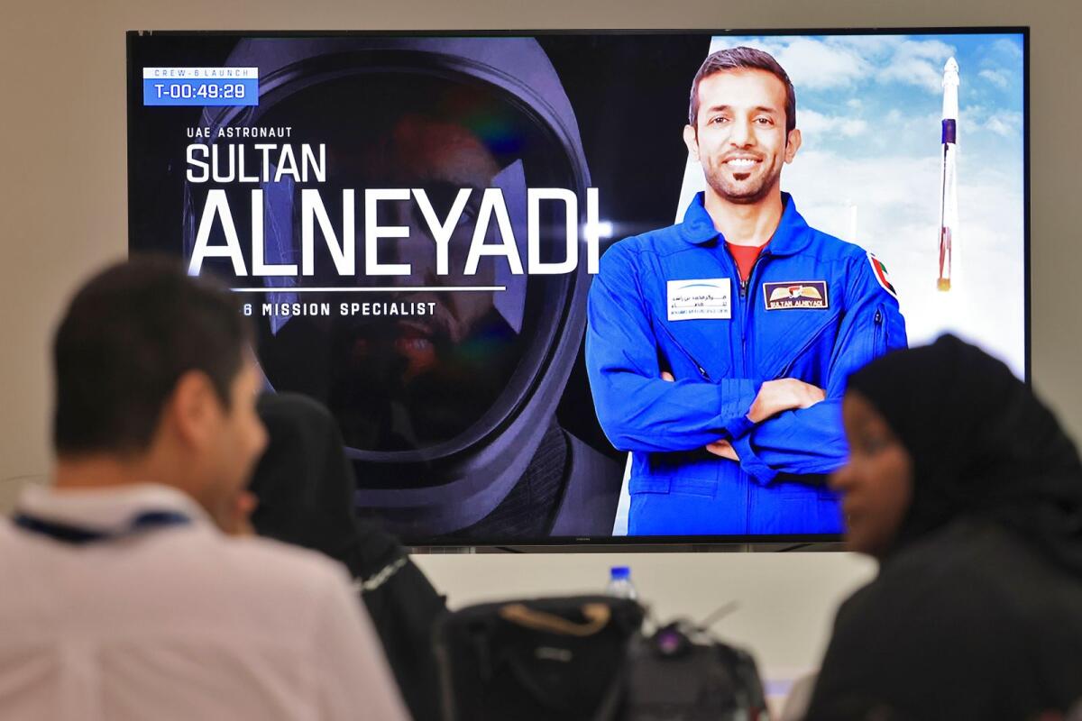 Emirati Mission Specialist and astronaut Sultan AlNeyadi. Photo: AFP