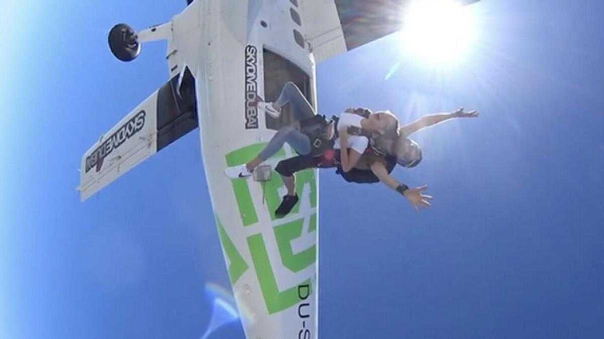 Video: Supermodel Bella Hadid skydives in Dubai