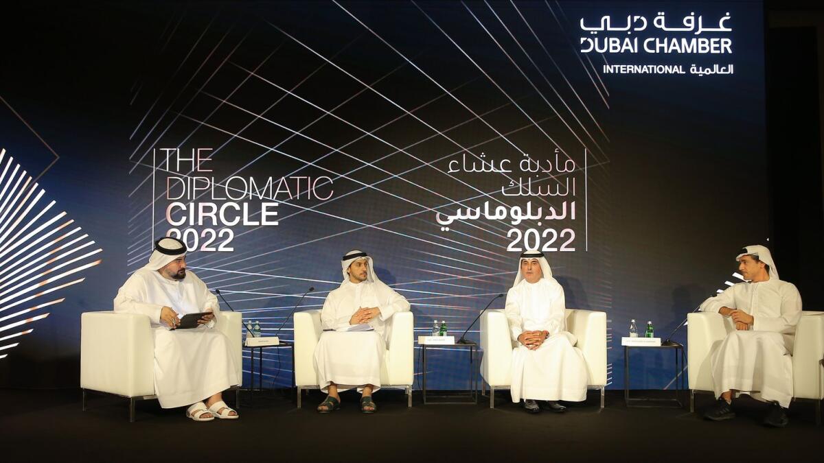 The panellists at the Diplomatic Circle shared their valuable insights and views on a wide variety of important matters, including cost of doing business in Dubai. — Supplied photos