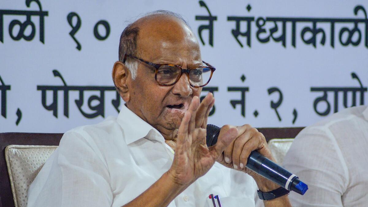 Indian political party NCP's chief Sharad Pawar. (PTI)