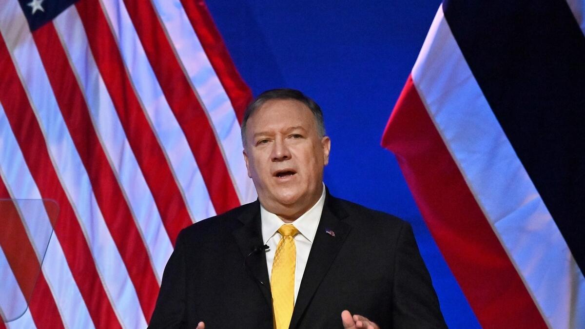 Sanctions have been imposed on former US Secretary of State Mike Pompeo. –file photo