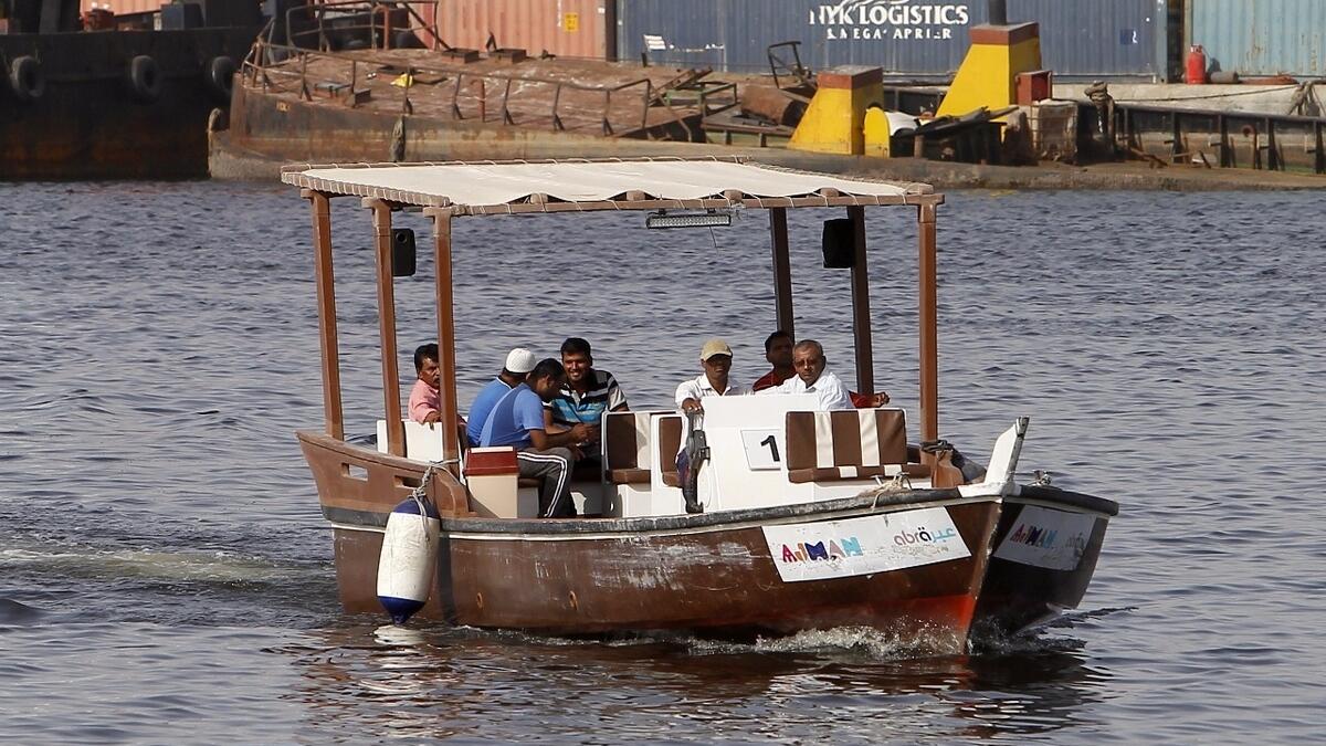 Now, get around in Ajman in an abra for Dh2