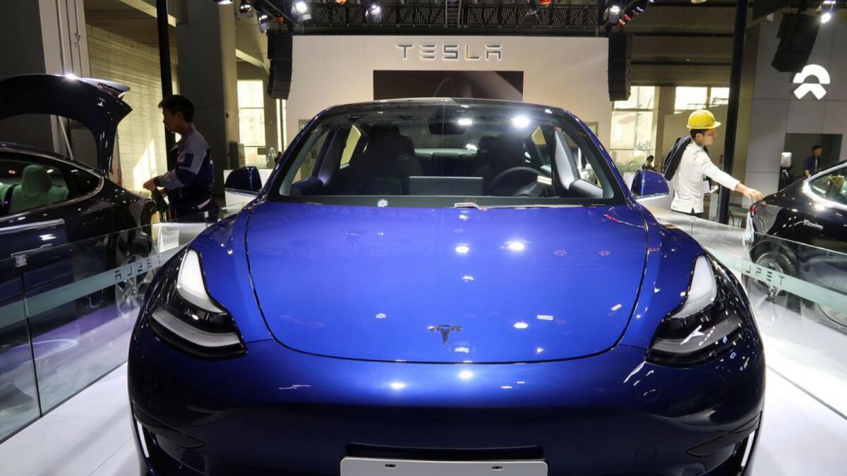 A Tesla Model 3 electric vehicle is seen ahead of the Guangzhou auto show in Guangzhou, Guangdong province, China November 21, 2019.  Photo: Reuters