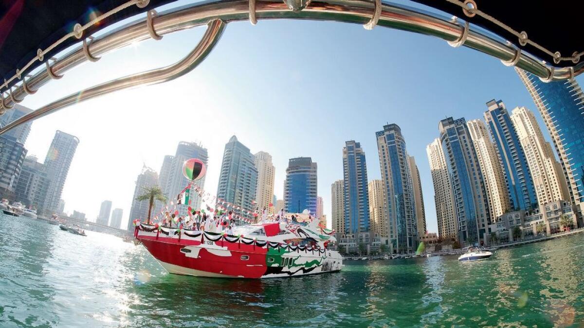 Colourful National Day Dubai boat parade makes a splash