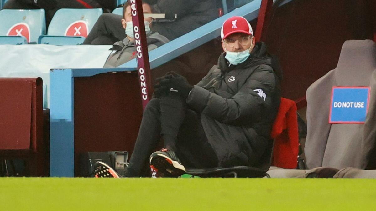 Liverpool manager Juergen Klopp during the match. — Reuters