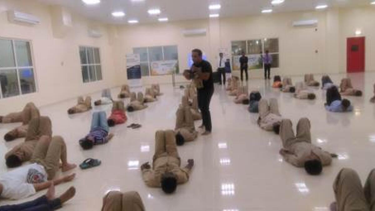 Yoga sessions at labour accommodations