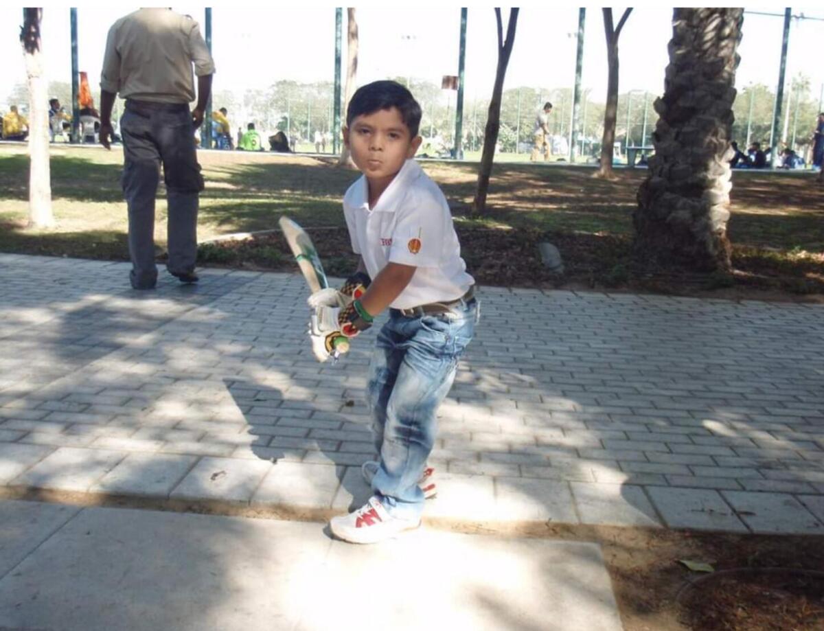 Aayan showed his passion for cricket from a very young age. — Supplied photo