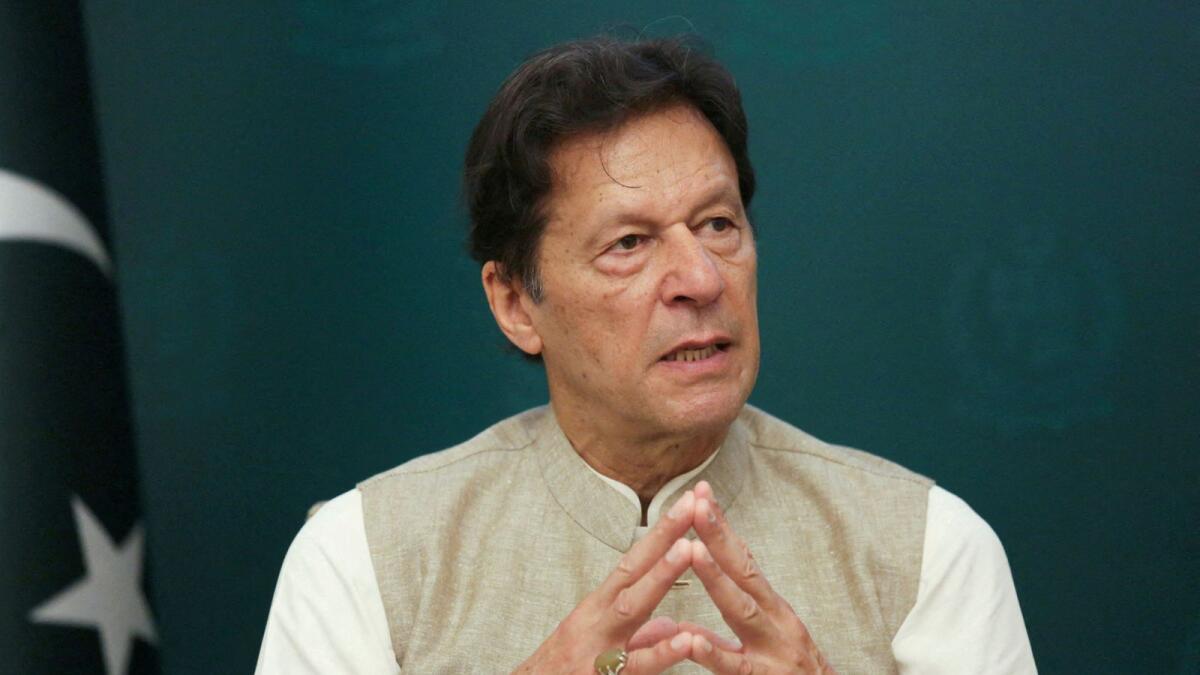 Pakistan's former prime minister Imran Khan. — Reuters file