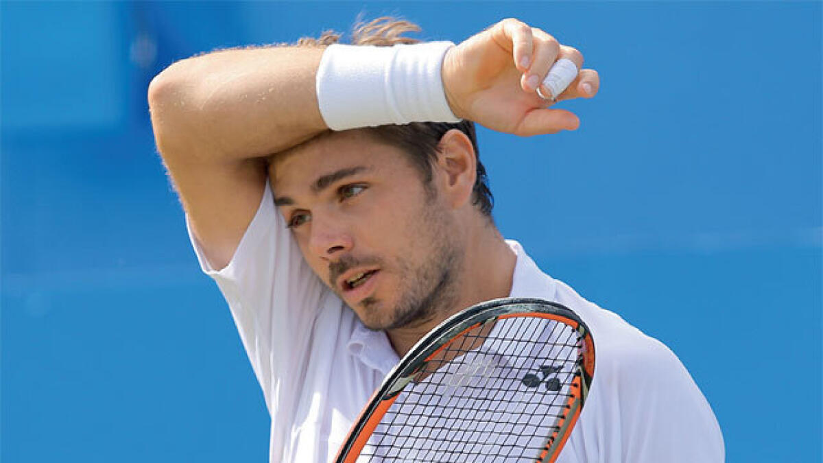 Wawrinka falls in Queen’s second round to familiar nemesis