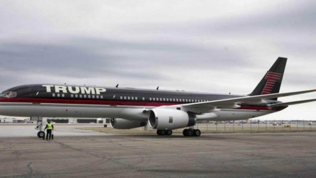 Trumps private plane clipped in parking mishap