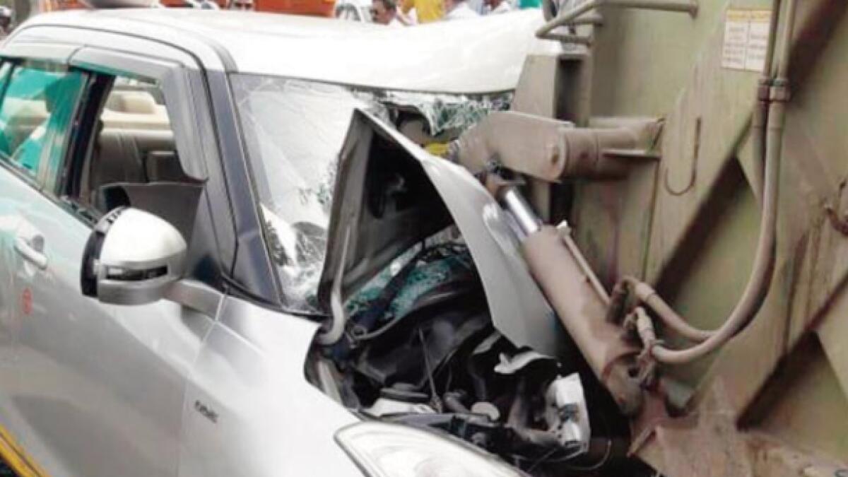 Woman dies in cab accident, driver completes trip, charges her 