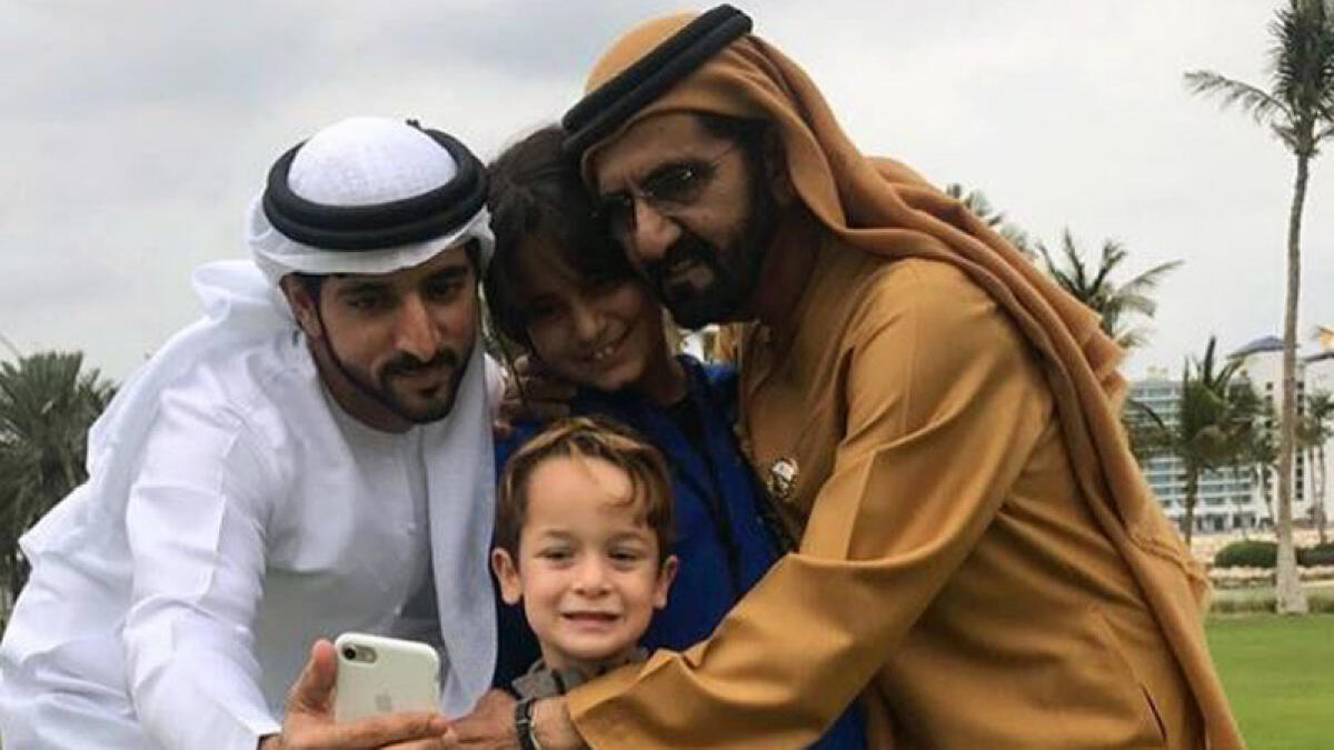 Photos: Perfect family moment for Sheikh Mohammed, Hamdan