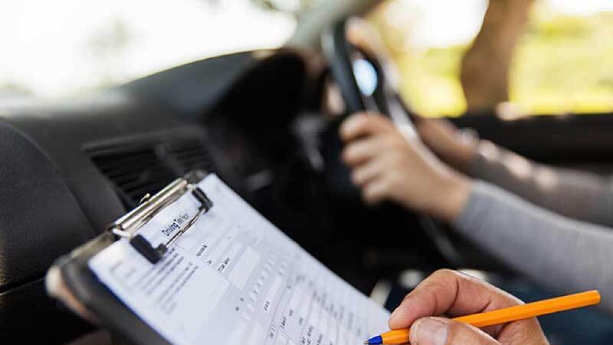The receipt of the test must be submitted at your driving school