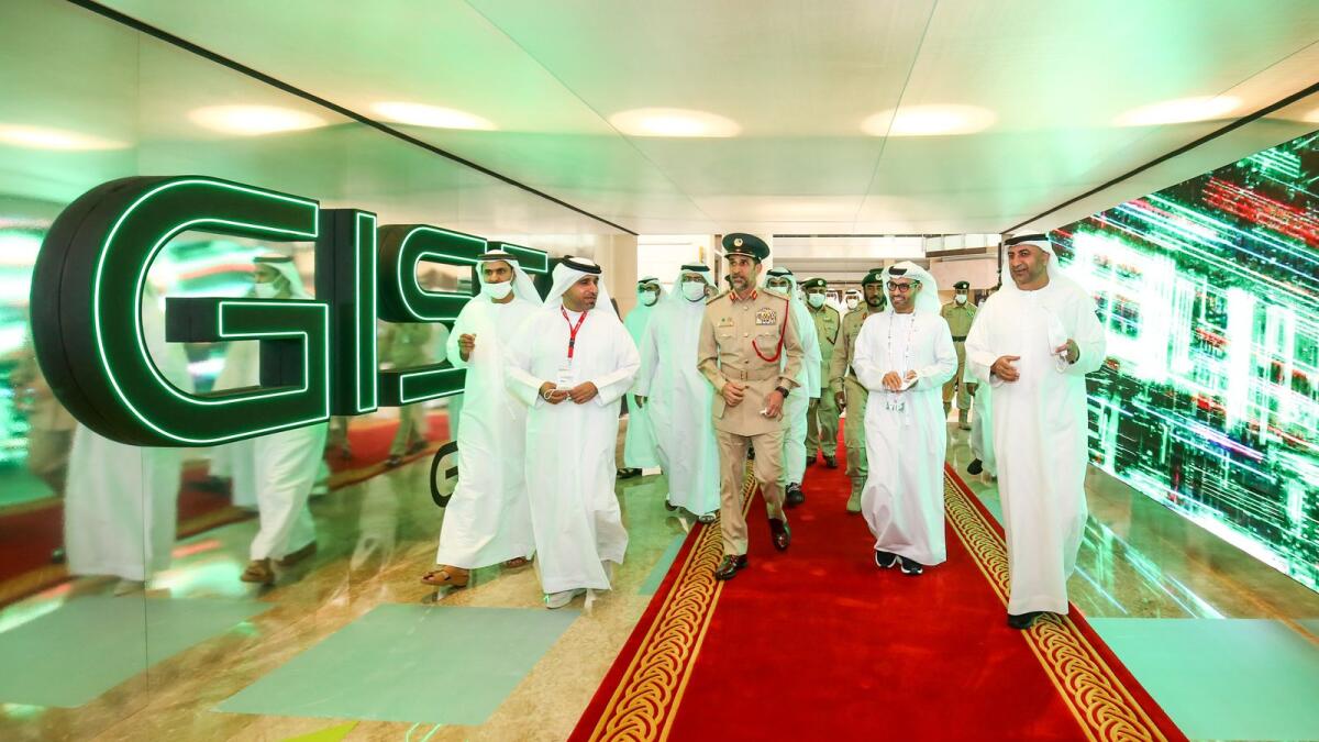 Lieutenant-General Abdullah Khalifa Obaid Al Marri, Commander-in-Chief of Dubai Police, on Monday opened the Gisec Global 2022 at Dubai World Trade Centre. — Supplied photo
