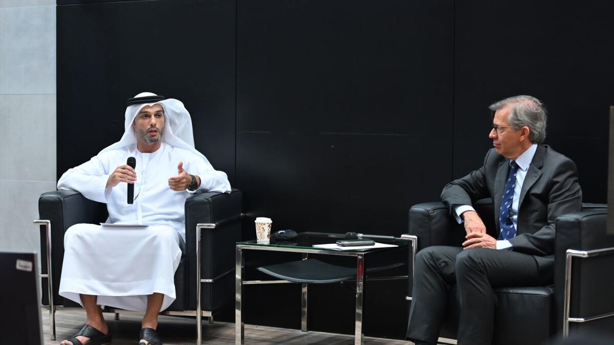 UAE Ambassador to Israel Mohamed Al Khaja at the Anwar Gargash Diplomatic Academy. — Supplied photo