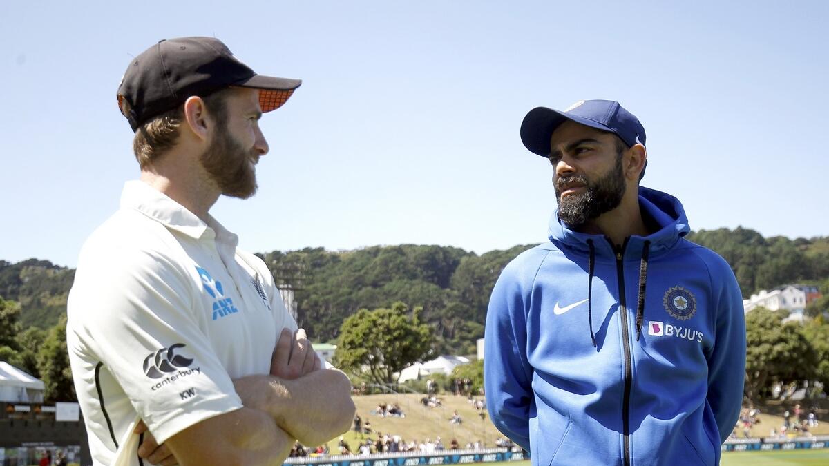 Virat Kohli in conversation with Kane Williamson after the match.