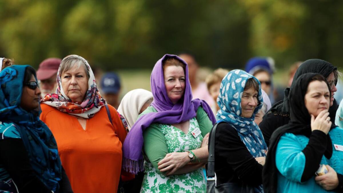 New Zealand women wear headscarves to support Muslims after shootings