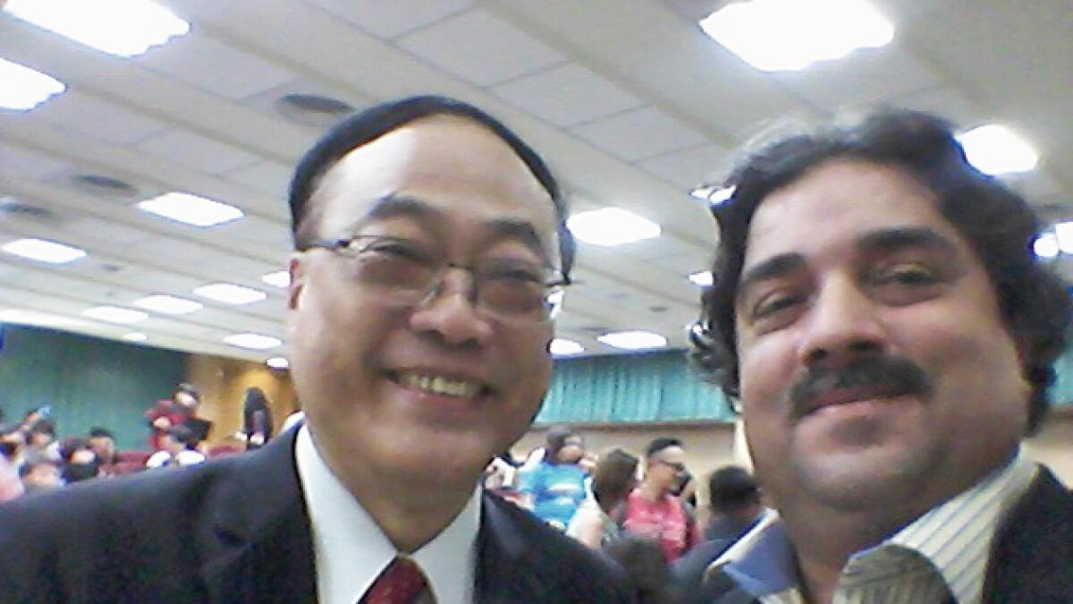 The writer with Joe Y. Chou, Director General, Taiwan Tourism Bureau