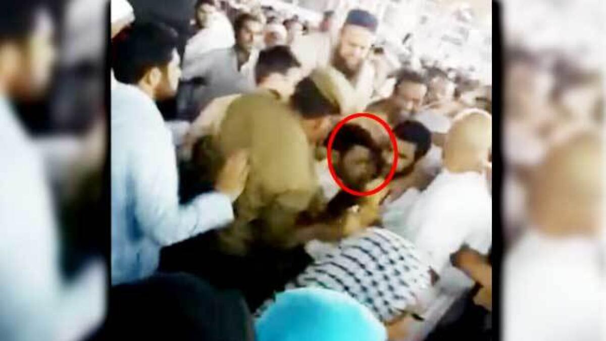 Mother reacts to sons attempt to burn himself near Kaaba