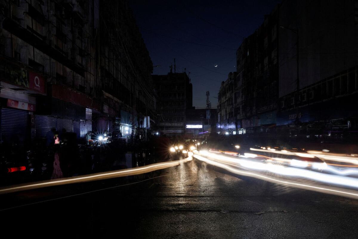 Country-wide power breakdown in Karachi, Pakistan. Photo: Reuters