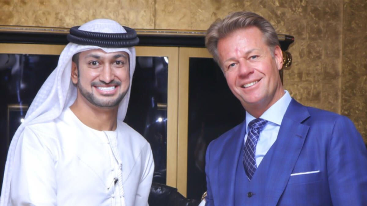 Saeed Khalifa Mohammed Al Fuquei and Martin Pedersen. - Supplied photo