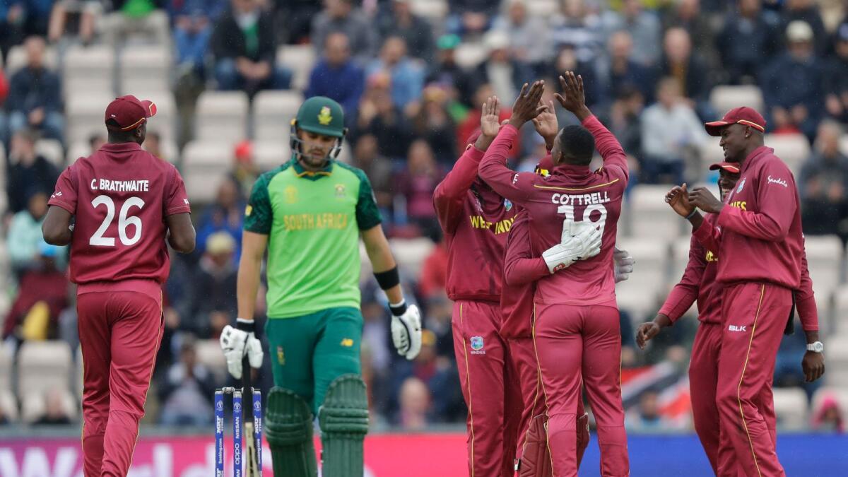 South Africa's Aiden Markram. (second from left). — AP