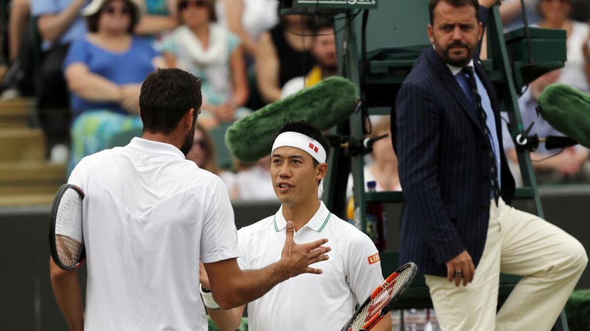 Luckless Nishikori faces injury deja vu at Wimbledon