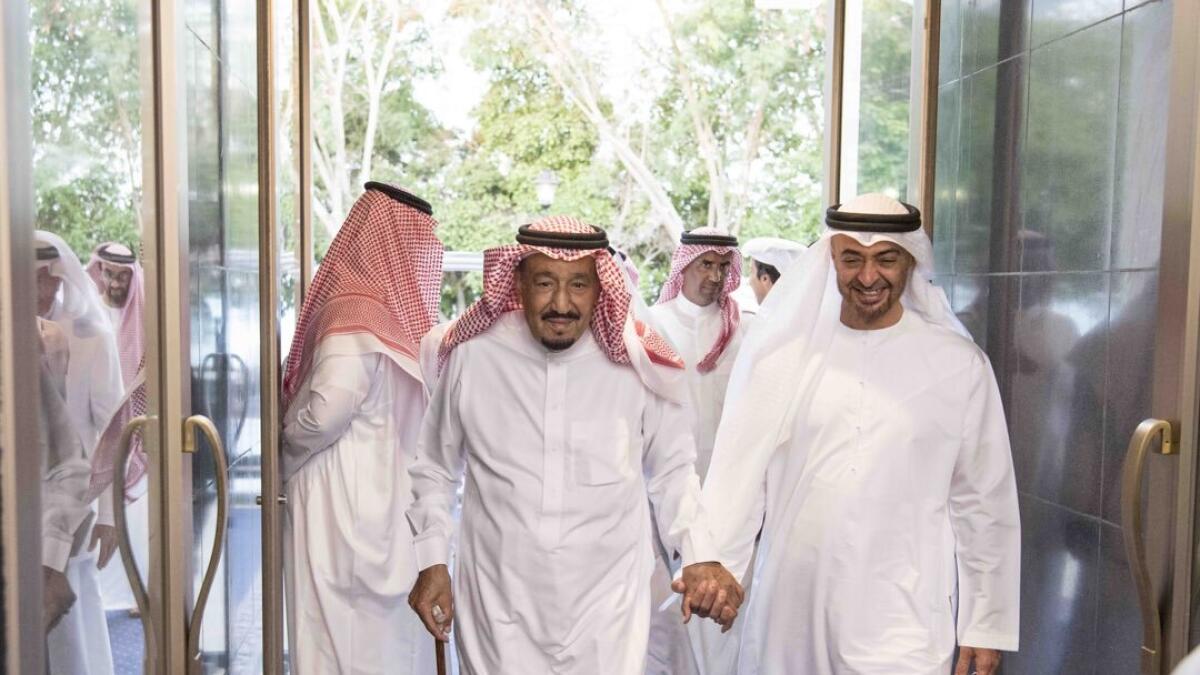 Sheikh Mohamed is accompanied by a high-level delegation